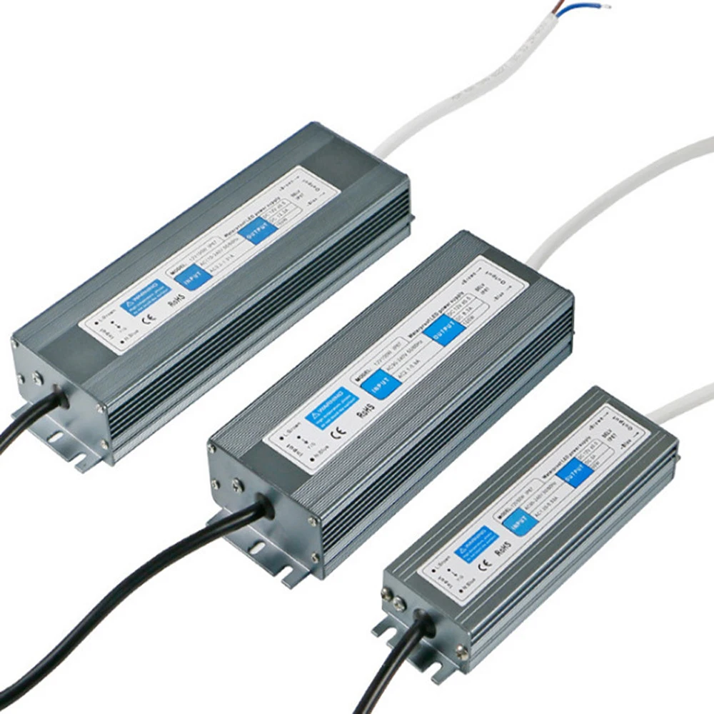 

DC12V outdoor LED power supply 60W 100W 150W 200w Waterproof IP67 Electronic Driver led strip transformer