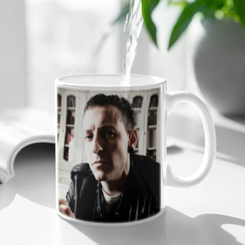 American Rock Legends-C-Chester-Bennington Free shipping Ceramic Cup Coffee Oatmeal Breakfast Cup Creative Personality Mug