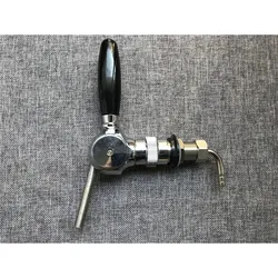 Belgian beer tap with 30mm thread shank and accessore for hose ,flow control ball beer tap,brass material,for homebrew