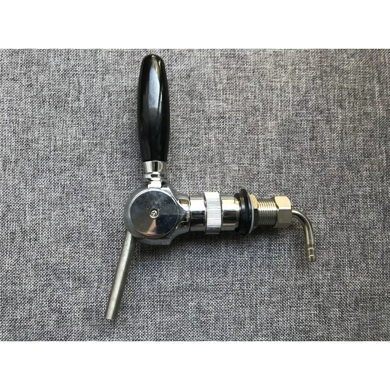 Belgian beer tap with 30mm thread shank and accessore for hose ,flow control ball beer tap,brass material,for homebrew