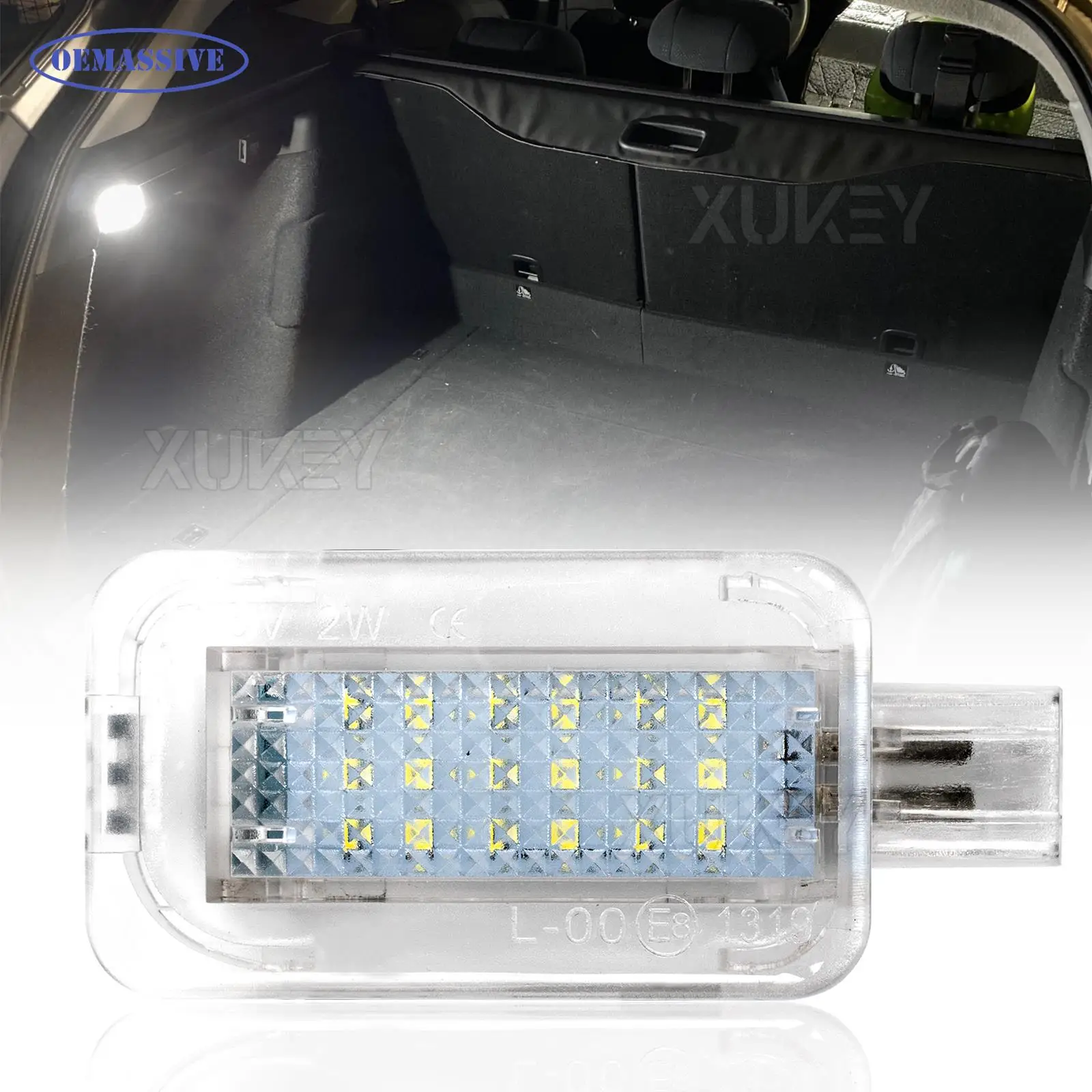 OEMASSIVE Super Bright Canbus Free 6000K White 18LED Cargo Area Light For Honda Accord Civic CRV Fit For Acura ILX RSX TL MDX