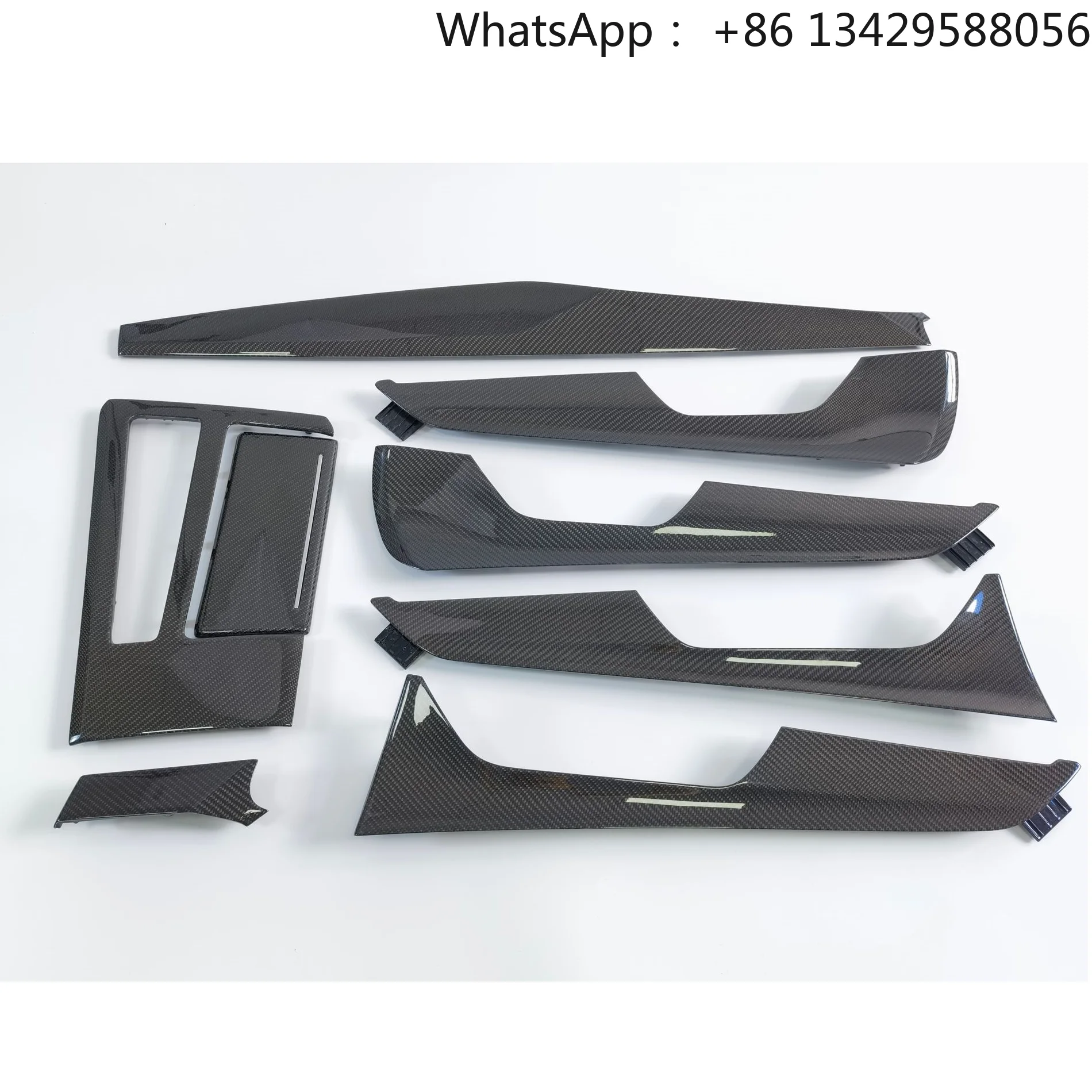 

Audi A6/A7/S6/S7 Performance Parts 8-Piece Set Carbon Fiber Interior Trim Replaced Dashboard Center Console Door Modified