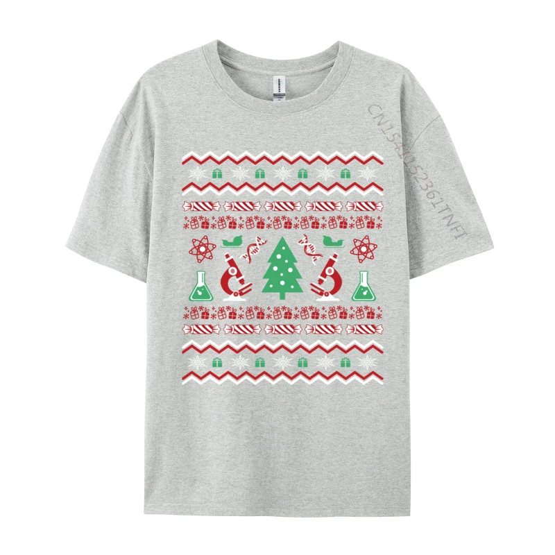 Science Laboratory Ugly Christmas Sweater Dna Microbiology T-Shirt Short Sleeve Retro Classic T Shirts Clothing Graphic