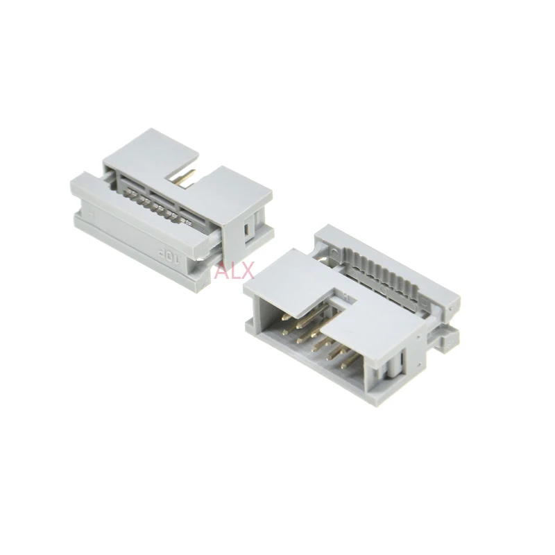 5pcs 2.54MM IDC Type Box Header Male Headers 10/14/16/18/20/30/34/40/50 PIN Connector for 1.27mm Pitch Flat Cable