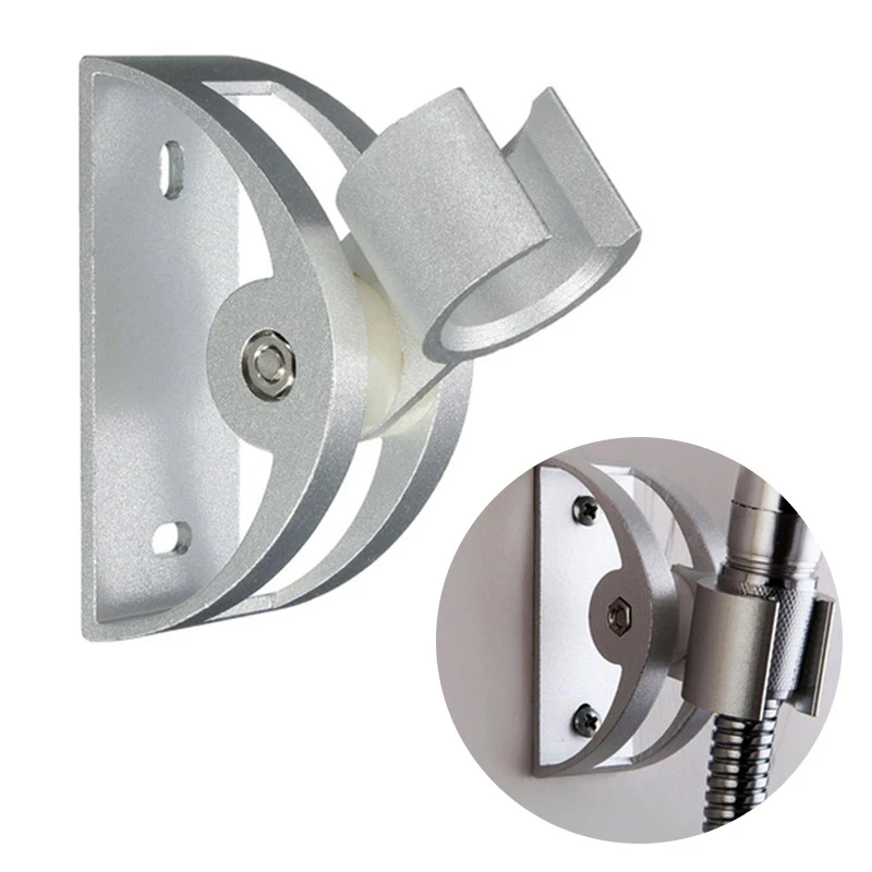 Soporte para cabezal de ducha de mano, soporte de perforación de aluminio montado en la pared para baño, Base de cabezal de ducha ajustable, accesorios de baño