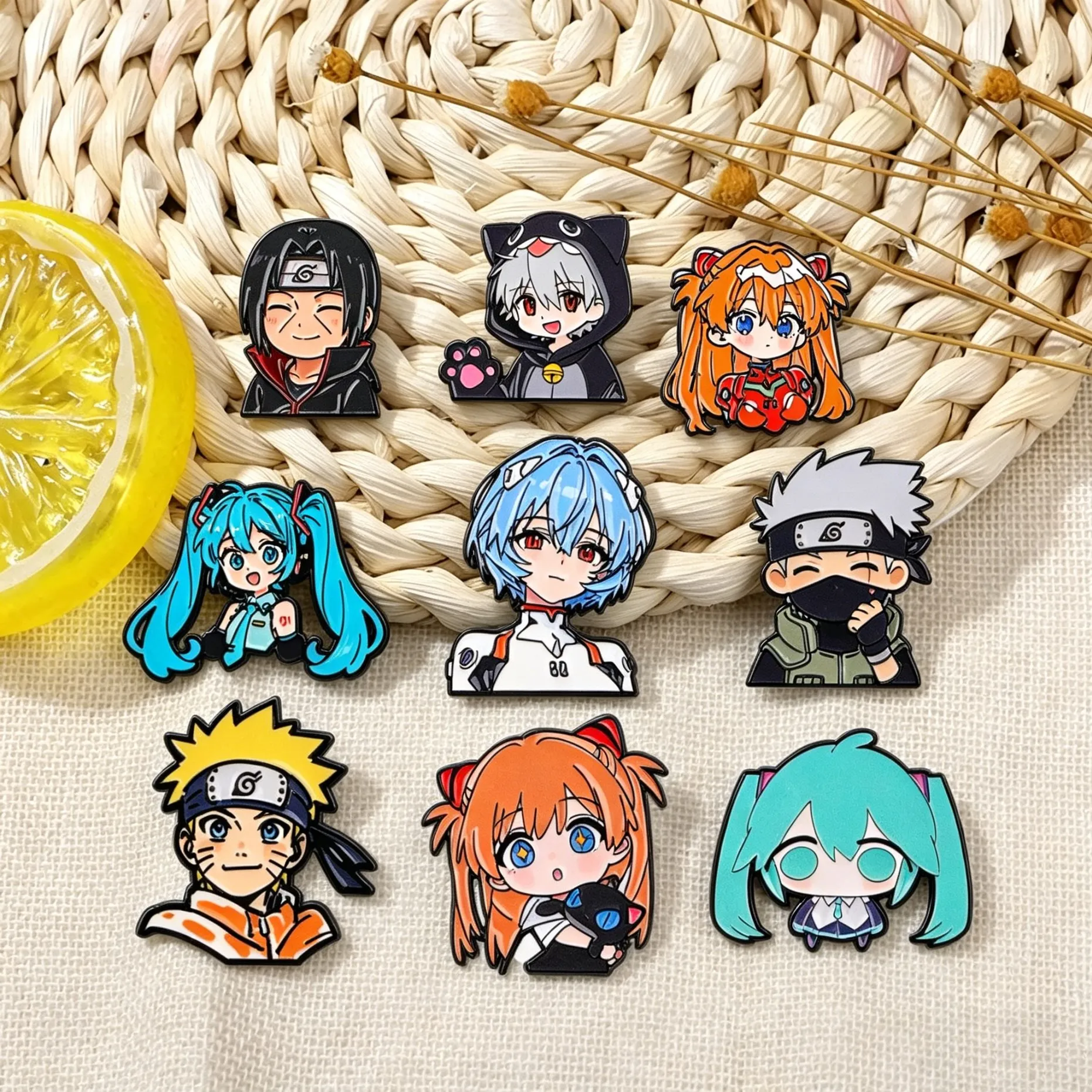 

Anime Figures Enamel Pin Cartoon Badge On Backpack Lapel Pins Cute Brooches for Jackets Cosplay Accessories Gift Toys