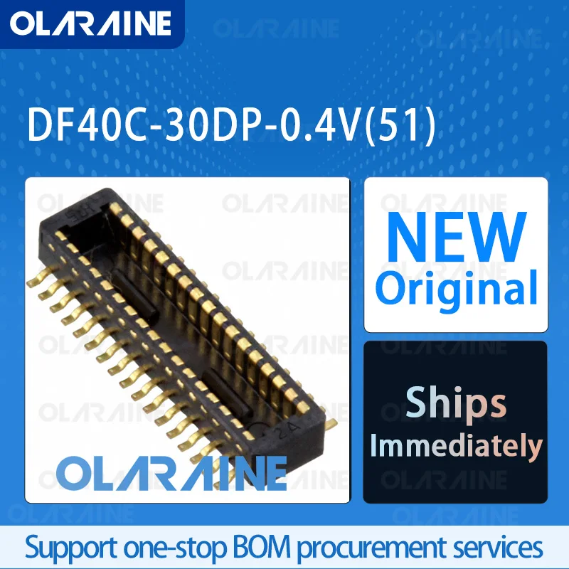 

20/50/100Pcs DF40C-30DP-0.4V(51) 100% brand new originalLayered connector30 Position300 mA