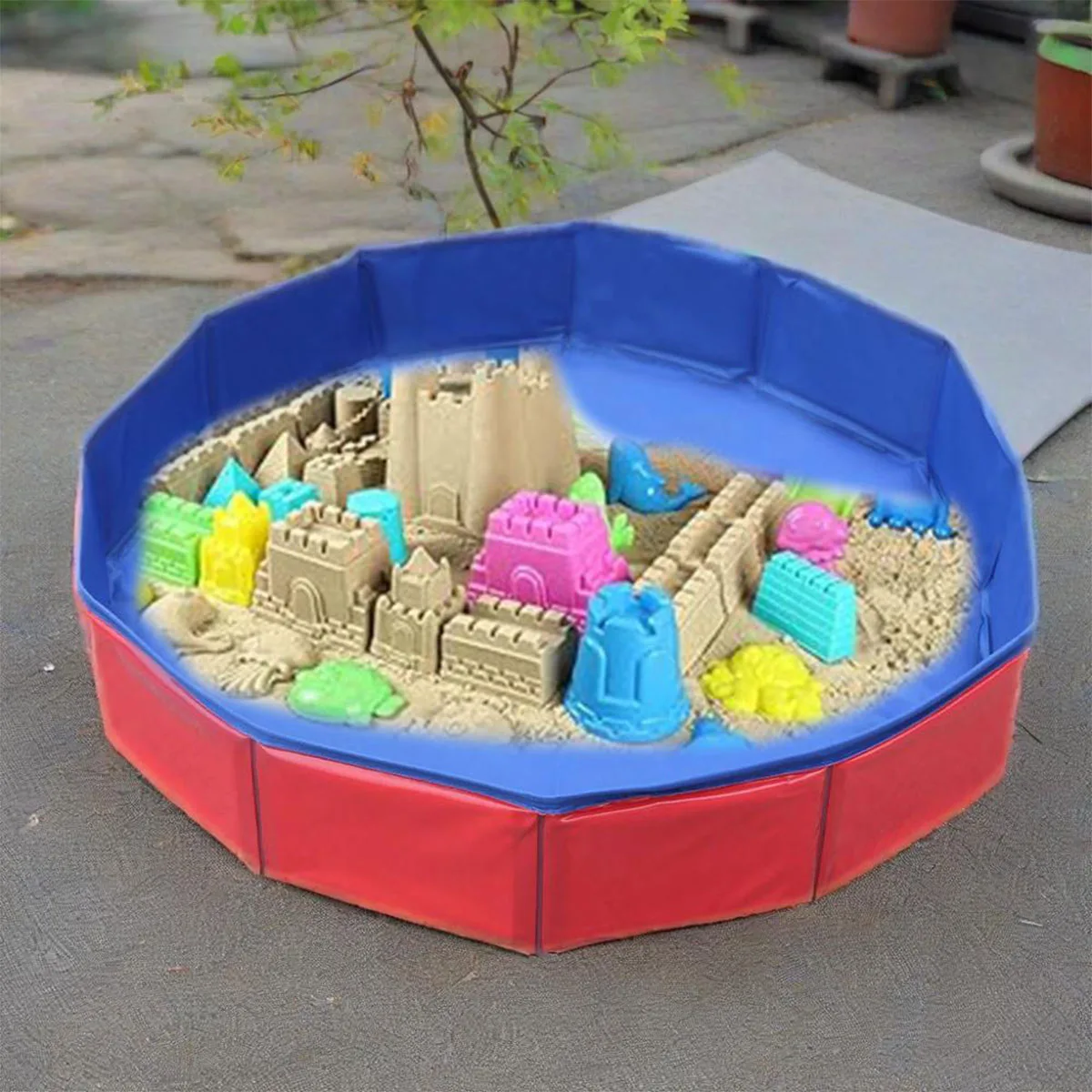 Mesa de areia para crianças brinquedos de caixa de areia, mesa sensorial de atividade de água e areia presentes de aniversário para meninos meninas verão brinquedos de praia ao ar livre