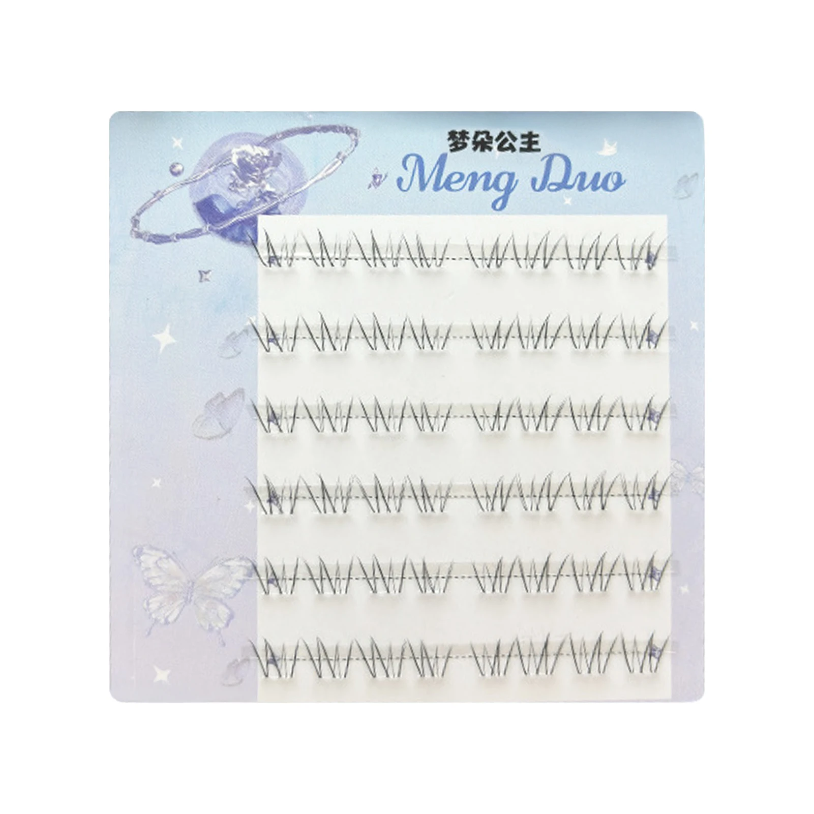 Diy flor fada sob cílios haste clara cílios inferiores aparência natural extensões de cílios postiços para acessórios de maquiagem dos olhos