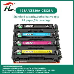 YI LE CAI compatible 128A toner cartridge 320a ce320 CE320A CE321A CE322A CE323A for HP LaserJet CP1525n/CP1525nw;Pro CM1415