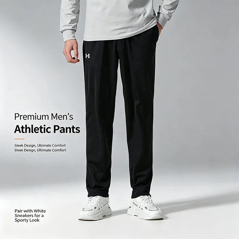 Under Armour Men's Fleece Lined Knit Pants Sports Running Fitness Training Long Trousers 1379876-001