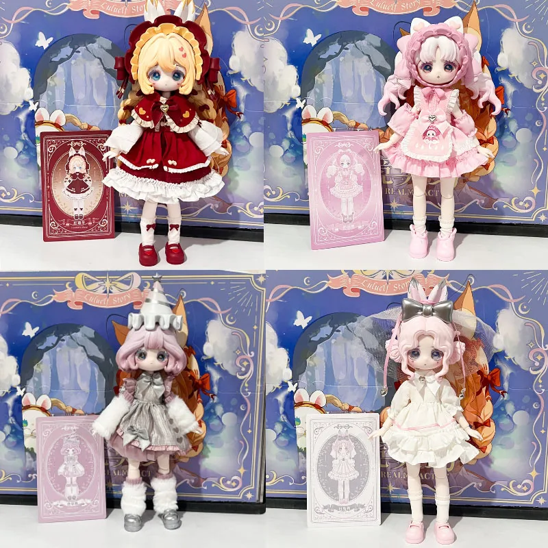 Genuine Lulu Spirit Story Secret Covenant Series Blind Box 1/8 Scale Bjd Articulated Collectible Doll Desktop Ornament Girl Toys