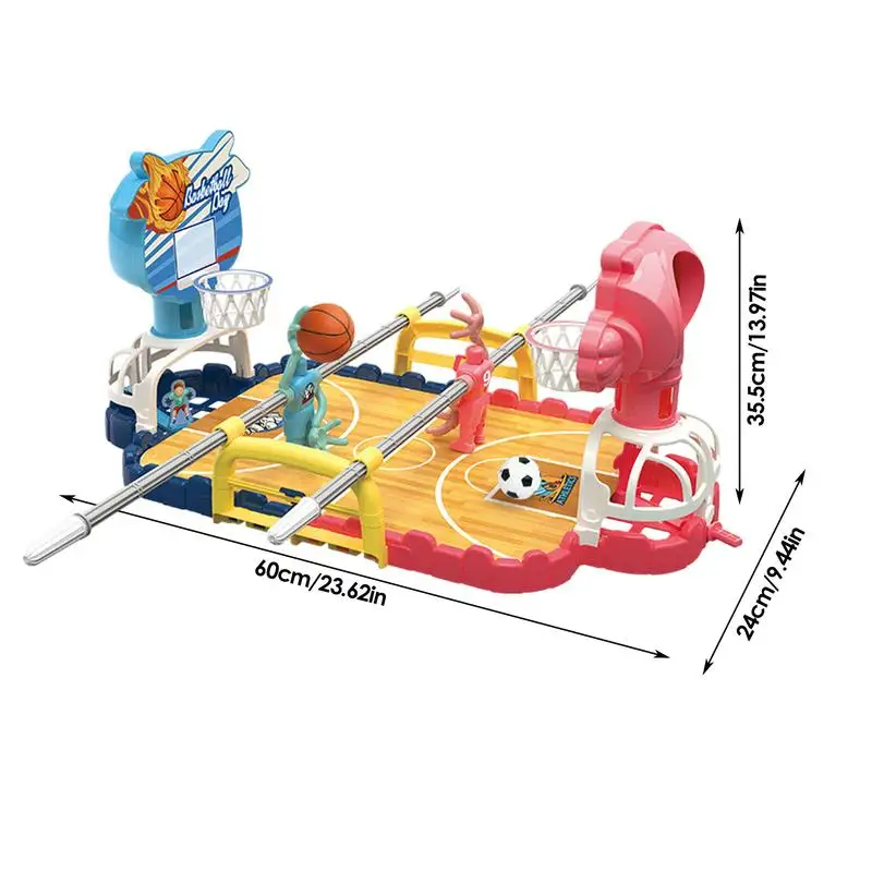 Basketball Tischs piel 3 in 1 Mini-Basketballs piel Familie Brettspiele Gehirn Spielzeug Desktop-Spiele Fußball Tisch Indoor für Kinder Alter