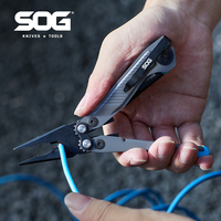 SOG 7-in-1 Flash MT Mini Multi-tool Pliers EDC Compact Folding Pocket Knife Portable Outdoor Survival Camping Equipments Tools