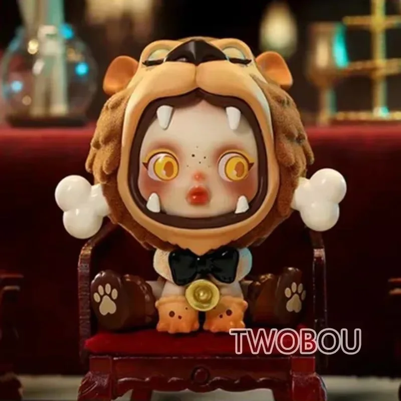 

POP MART Skullpanda Семейная серия Аддамс, слепая коробка, аниме, экшн-фигурка, сумка-угадай, орнамент, фигурки, настольные куклы, модель, подарок