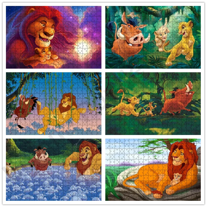 

Jigsaw Puzzle Disney The Lion King 35Pcs/300Pcs/500/1000Pcs Paper Puzzle Diy Puzzle for Adults & Kids Gift Toys Home Decor