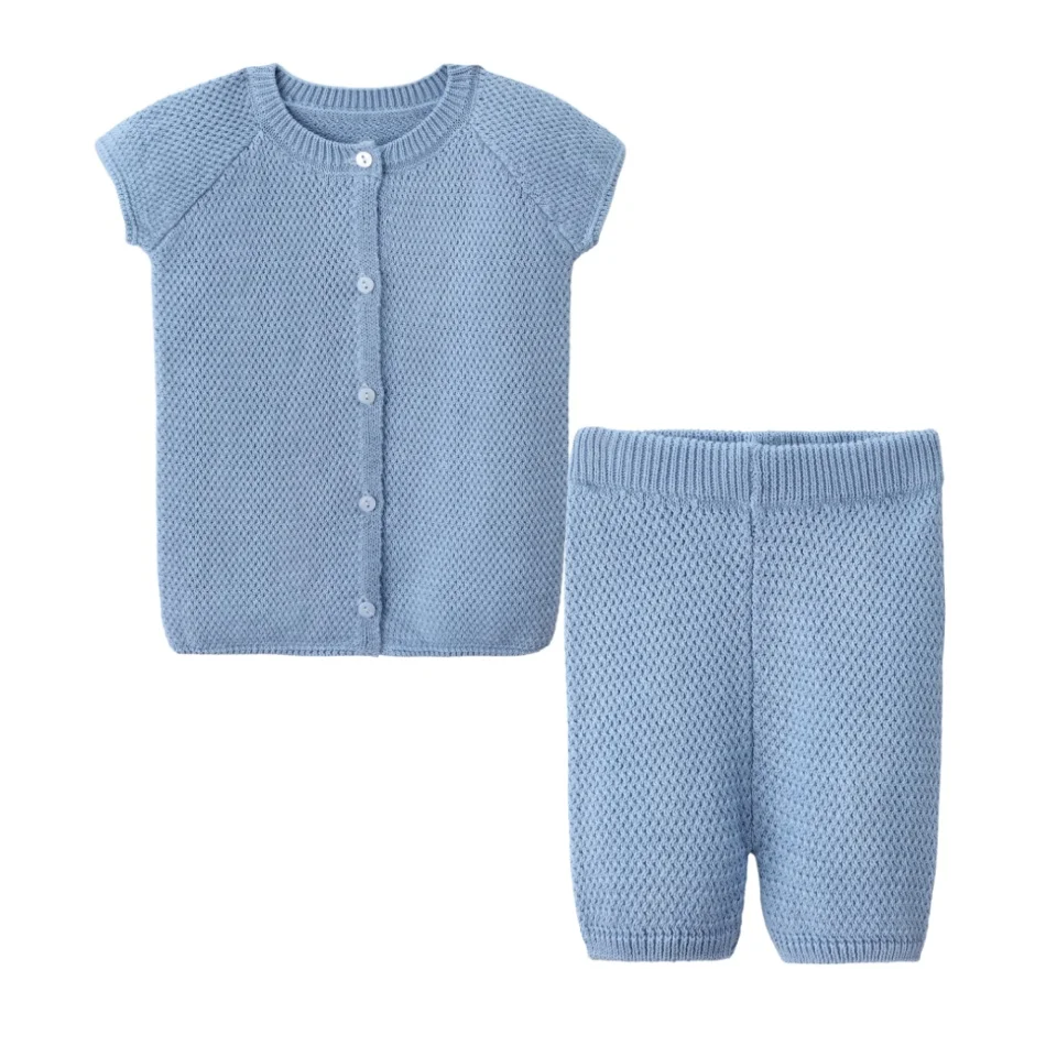 Knitted Collection – Bule Baby Set
