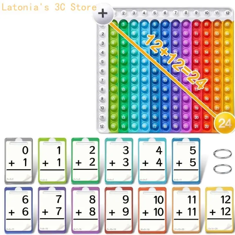 Lernwerkzeug für Kinder mit hochwertigen Papiermaterialien, interaktiven Mathe-Lernkarten X3UB – Detail 7