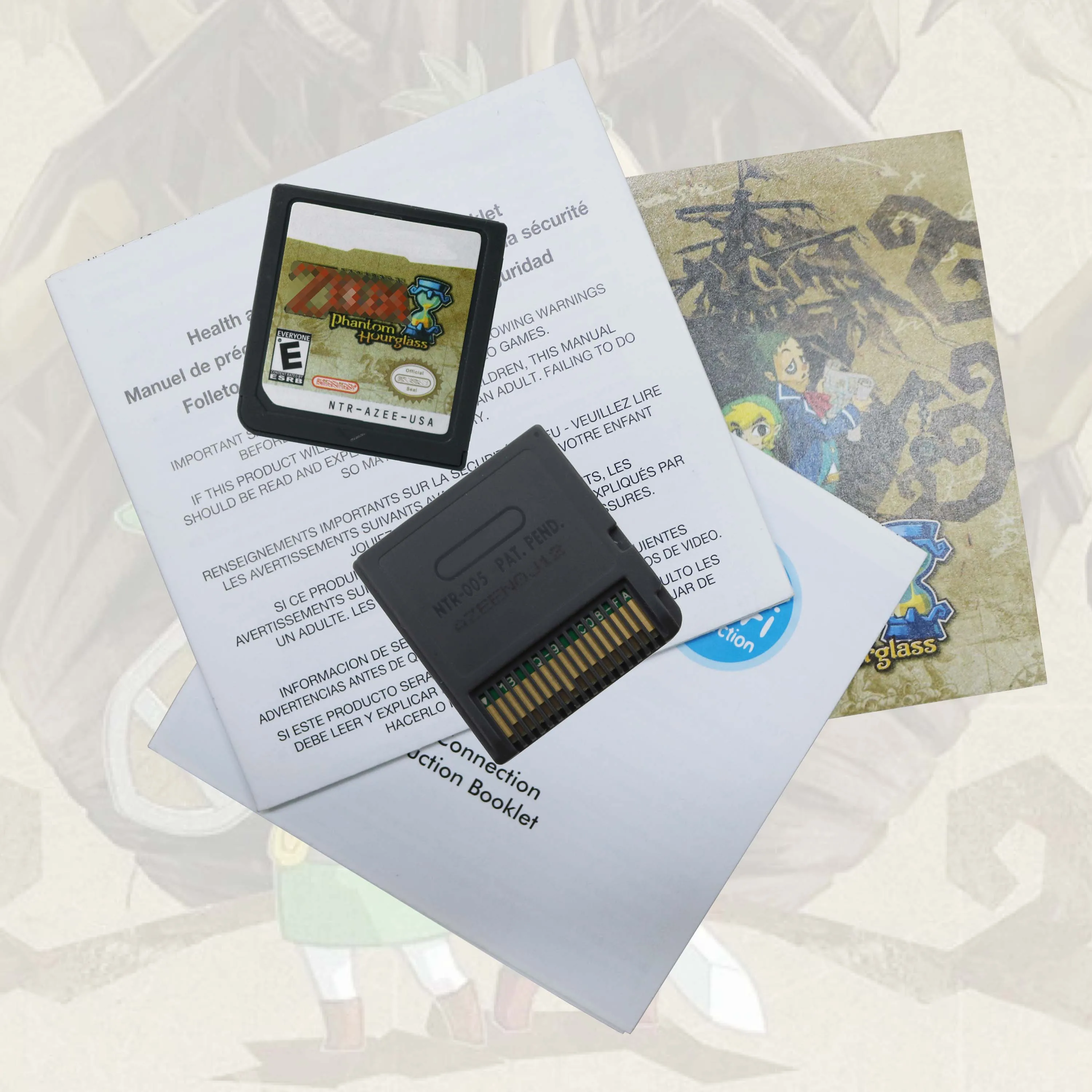 Phantom Hourglass Wersja USA Nowe, Zapieczętowane Opakowanie 1:1 Oryginalna Replika z Pudełkiem i Instrukcjami Gra Wideo DS Dla Konsoli DS 2DS 3DS