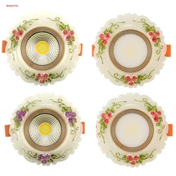 American Country Downlight Recessed Hole Ceiling Lamp 110V 220V 5W 10W Classical Living Room Corridor Loft Restaurant Hotel Deco