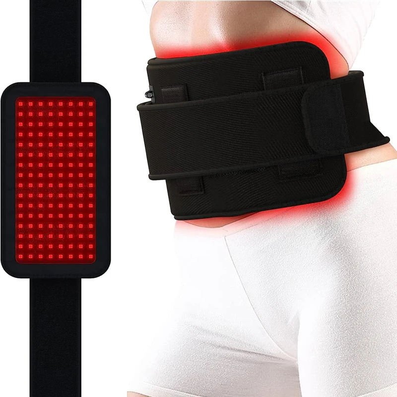 

128 LEDs Red Light Belt 660nm&850nm Infrared Light Therapy Pad for Body Fatigue Deep Therapy for Back Knee Hands Feet Relief