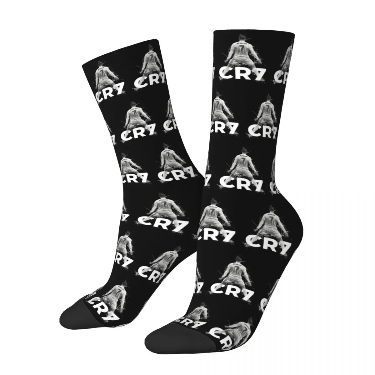 Fashion Men's Socks Hip Hop Cristiano Ronaldo CR7 Sock Polyester Sport Women Stockings Spring Summer Autumn Winter