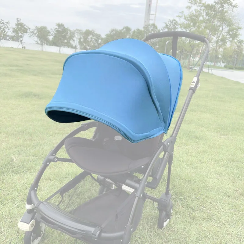 

Stroller Sun Canopy Compatible Bugaboo Bee3/5/6 Fox Pushchair Extendable Sunshade Baby Trolley Roof Pram Hood With Mesh Window