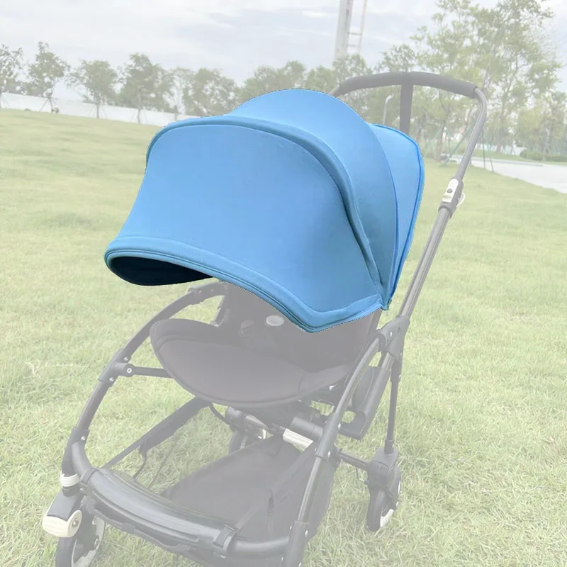 Stroller Sun Canopy Compatible Bugaboo Bee3/5/6 Fox Pushchair Extendable Sunshade Baby Trolley Roof Pram Hood With Mesh Window