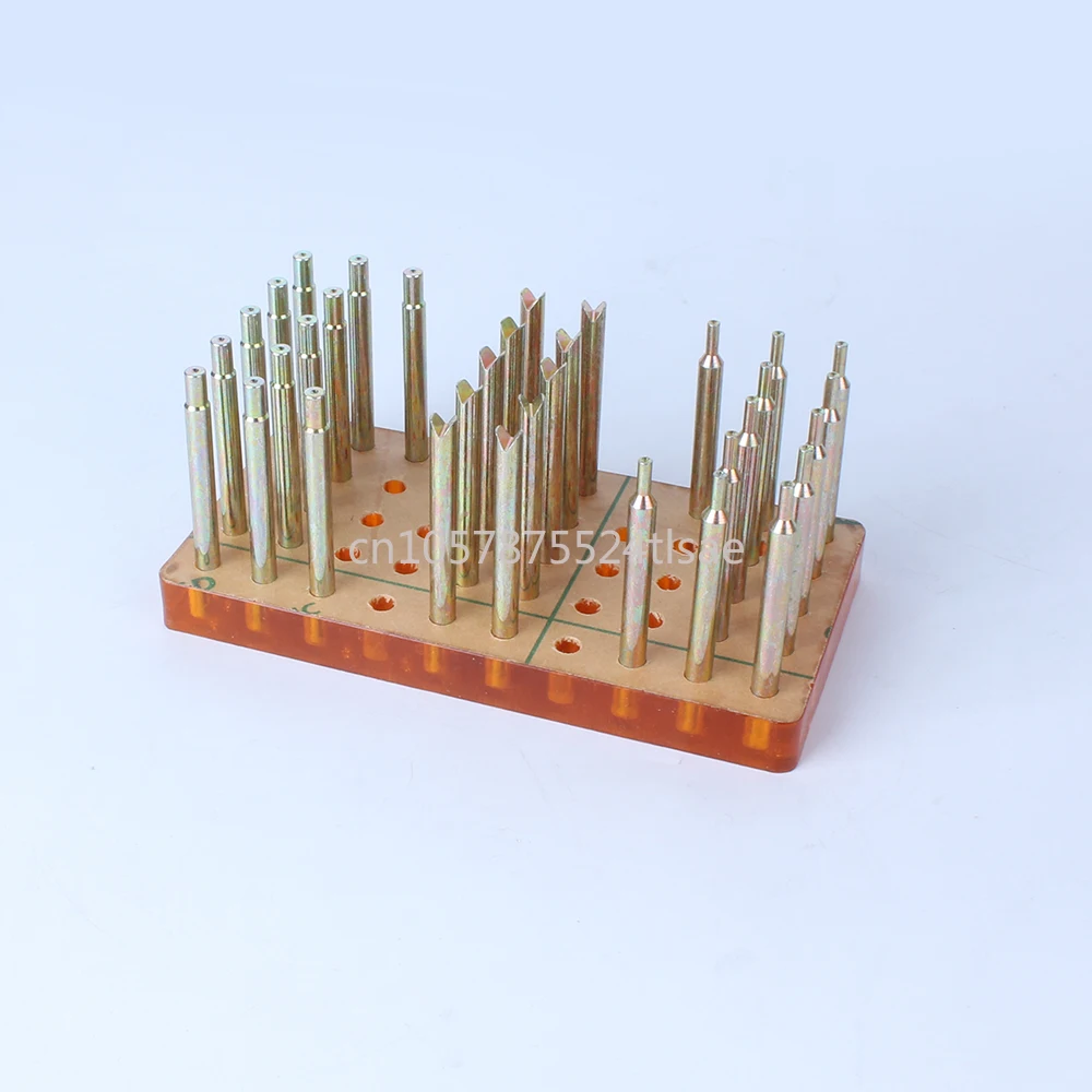 

34PCS High Precision Gem Dopsticks Set Diameter 6MM Length 65MM Gemstone Dop Stick with Storage Box Stone Faceting Grinding Tool