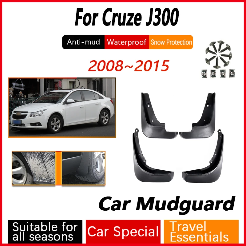 Błotniki samochodowe do Chevrolet Cruze J300 Akcesoria 2008~2015 4PCS Błotnik Błotnik Chlapacze Chlapacz Chlapacz Osłona błota Część