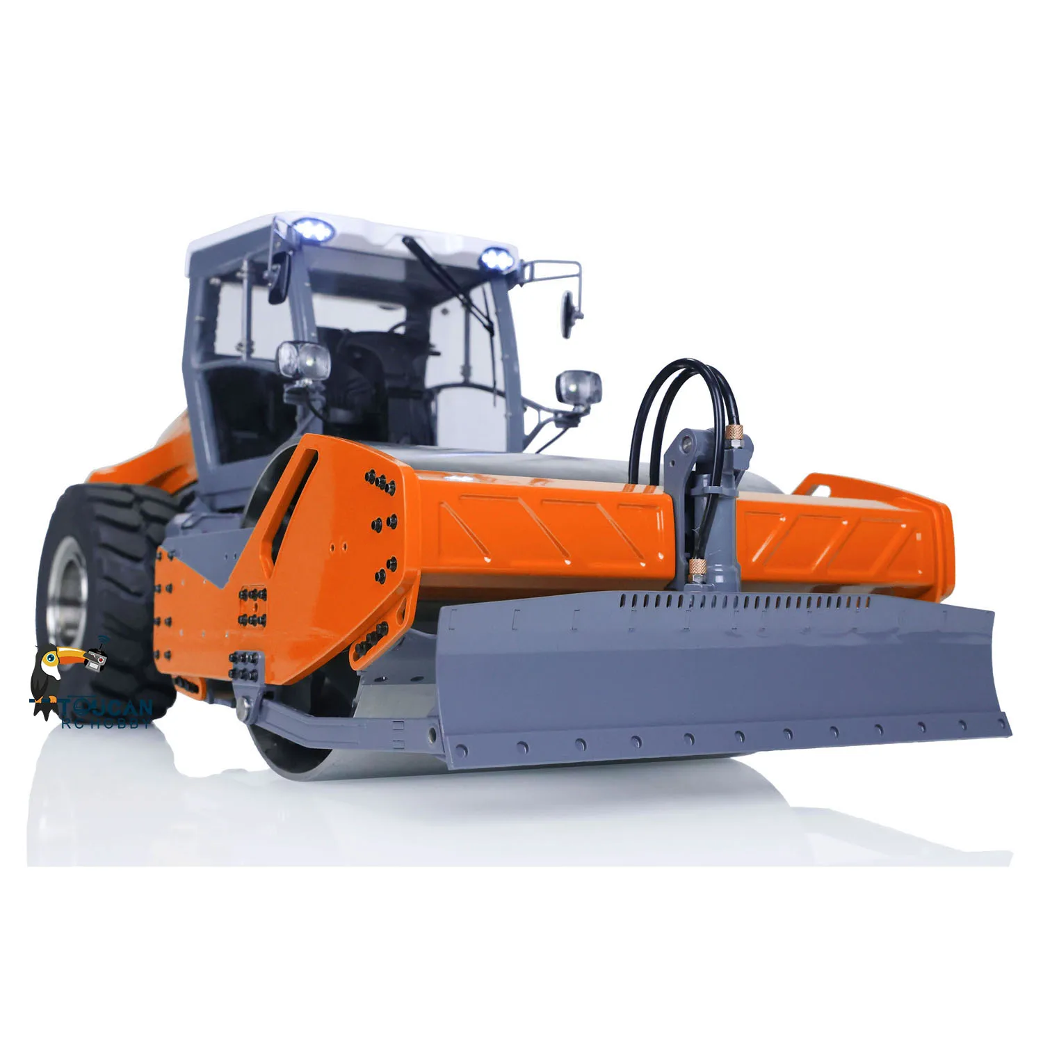 

1:14 Aoue-H13i Metal RC Hydraulic Road Roller LESU Electric Engineering Vehicles Light Sound Model Machine Truck Toy TH22705