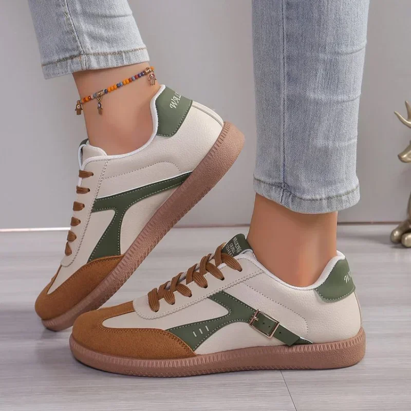 2024 New Ladies Green Sneakers Soft-soled Comfortable Shoes Women Leisure Joker Fashion Shoes Tenis Feminino Zapatillas Mujer