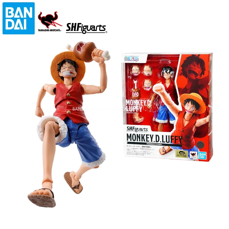 

In Stock Brand New Genuine Bandai SHF One Piece Series Monkey D. Luffy Movable Anime Toy Model Hand-made Doll Collection Gift