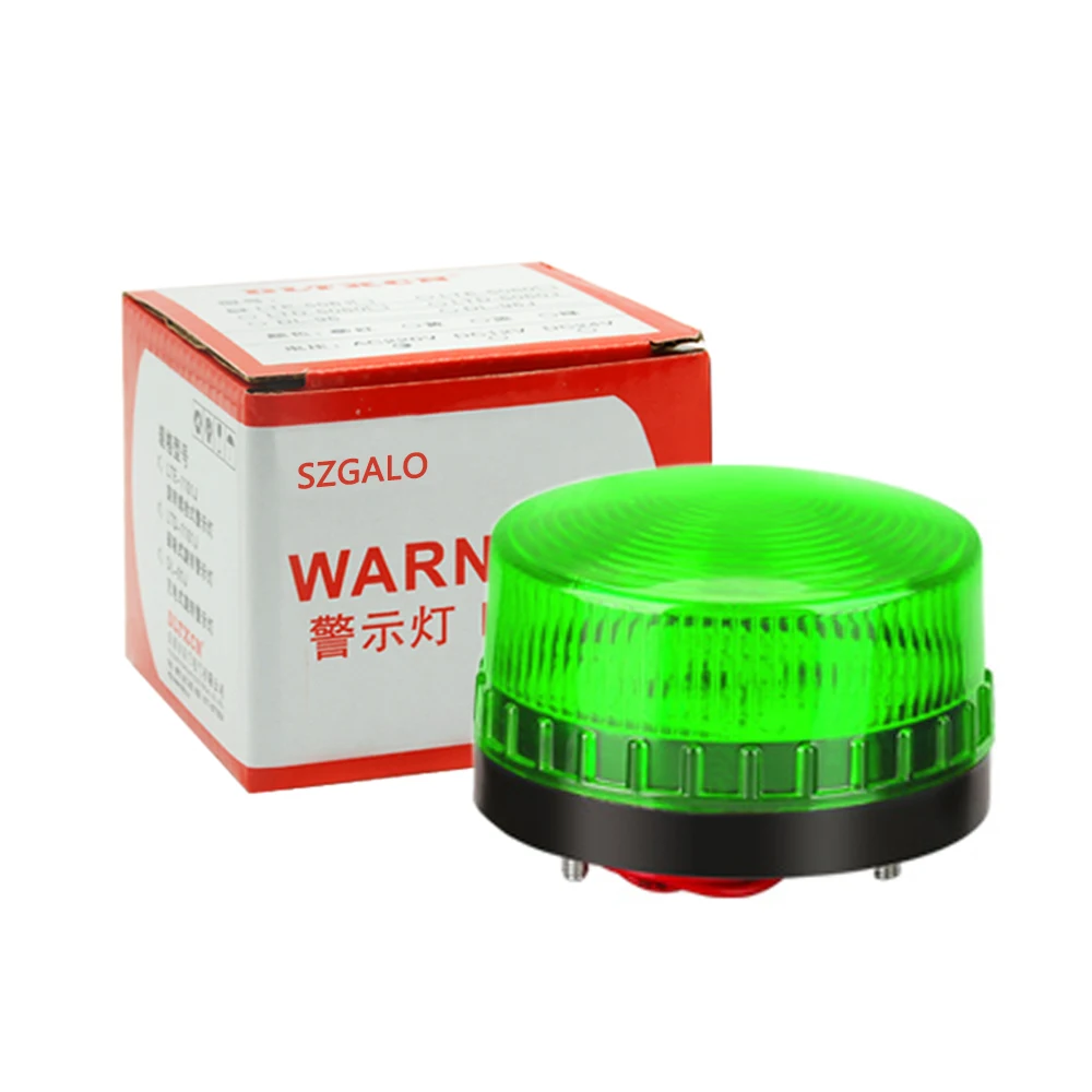 LTE-5061 Mini Strobe Alarm Light: Sound & Light Warning, 12V-220V Compatibility, Always-On/Flashing Modes