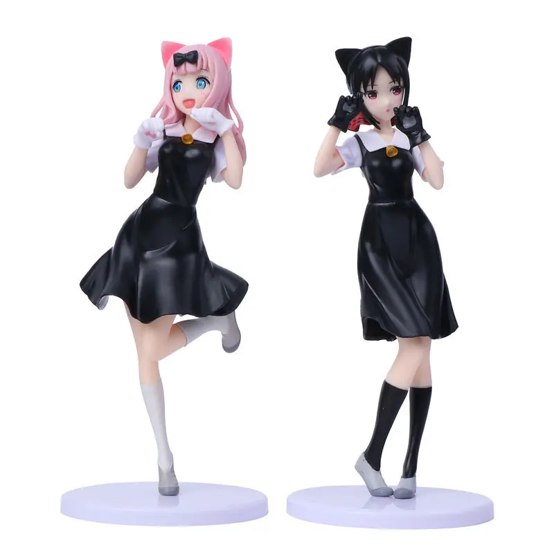 New 22cm Kaguya-sama Love Is War Kaguya Shinomiya Shinomiya Kaguya Fujiwara Chika Action figure toys doll Christmas gift