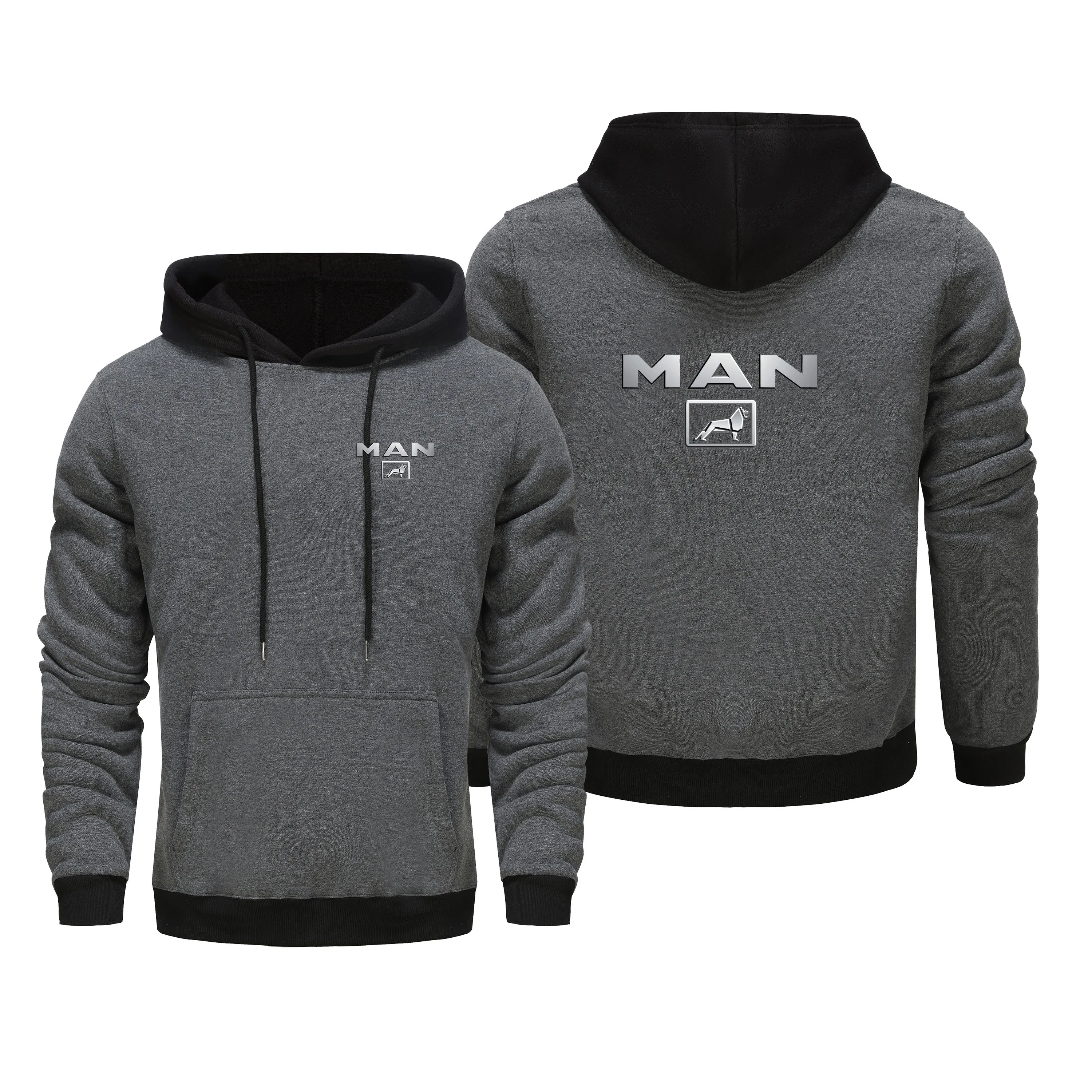 2025 primavera outono novo caminhão masculino logotipo do carro moletom terra impressão cor correspondência hoodie puro algodão de alta qualidade topos