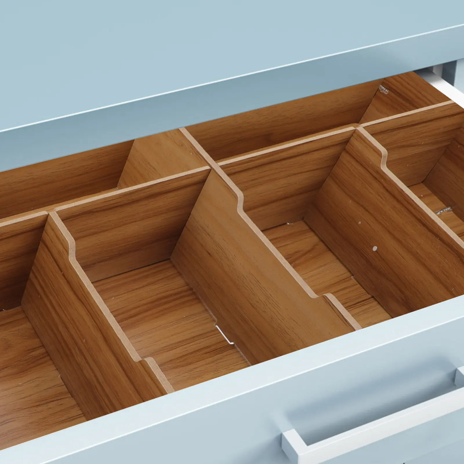 

Деревянный многосекционный органайзер для хранения мелочей, настольный держатель для денег, органайзер для супермаркетов и торговых центров, экономия места