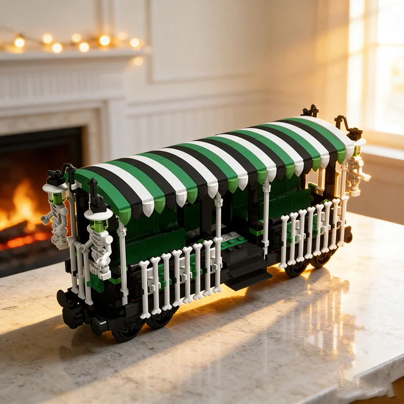 

475pcs MOC Halloween Gondola Disneieny Model Building Blocks Festival Gift Architecture Assemble Idea Education Toys Creative