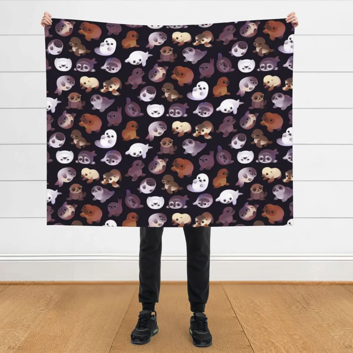 

Seal pup - dark Throw Blanket Luxury Throw Luxury Thicken Picnic Blankets