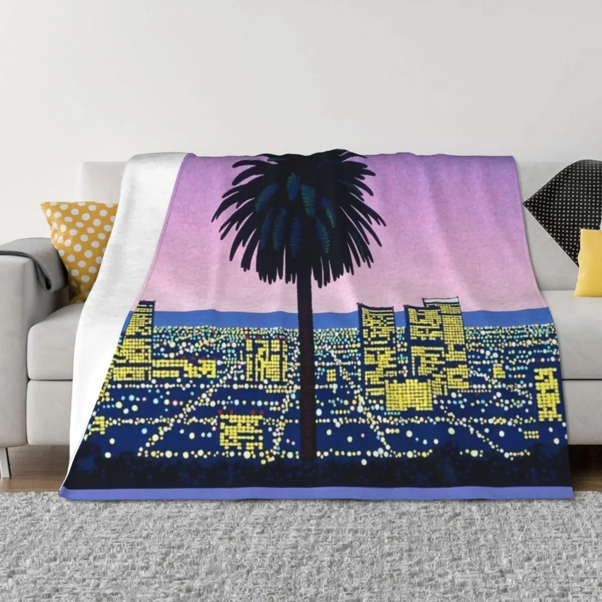 

Hiroshi Nagai Vaporwave Throw Blanket Retros Loose Baby Blankets