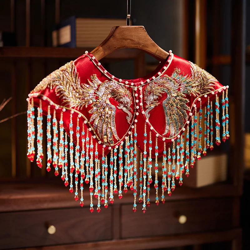 

New Sli ort round Ne Cloud oulder Tassel Luy Charm Vintage Sle Versatile All-Ocn Lightweight Polyester