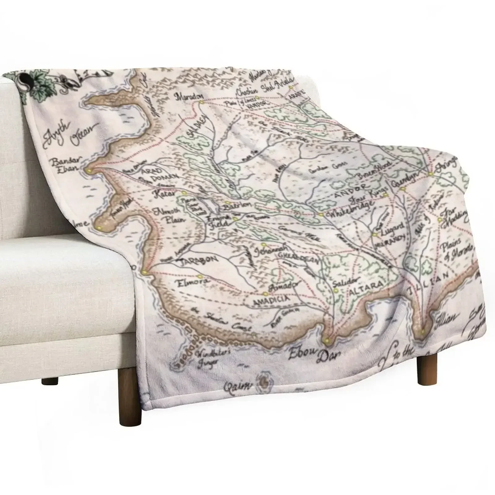 

wheel of time map Throw Blanket Thin Picnic Sofas Soft Beds Blankets