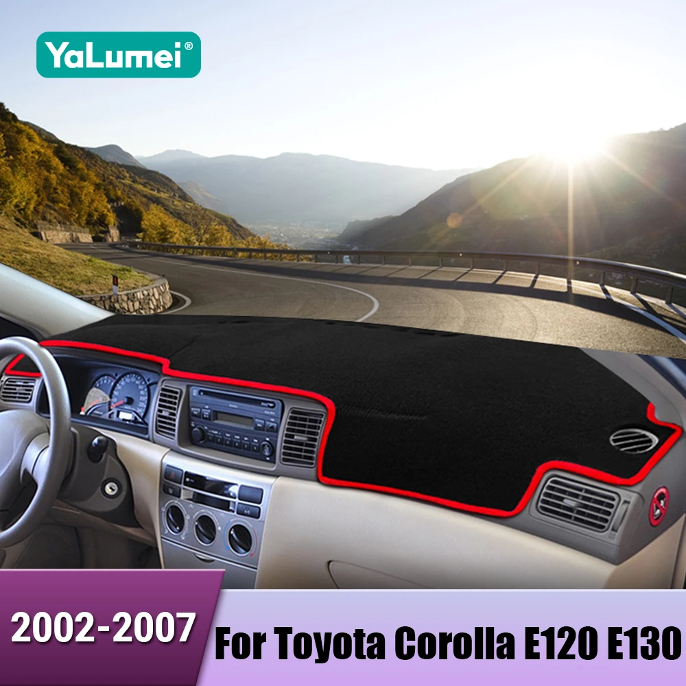 Für Toyota Corolla E120 E130 2002 2003 2004 2005 2006 2007 Auto Dashboard Vermeiden Licht Pads Instrument Panel Teppiche zubehör