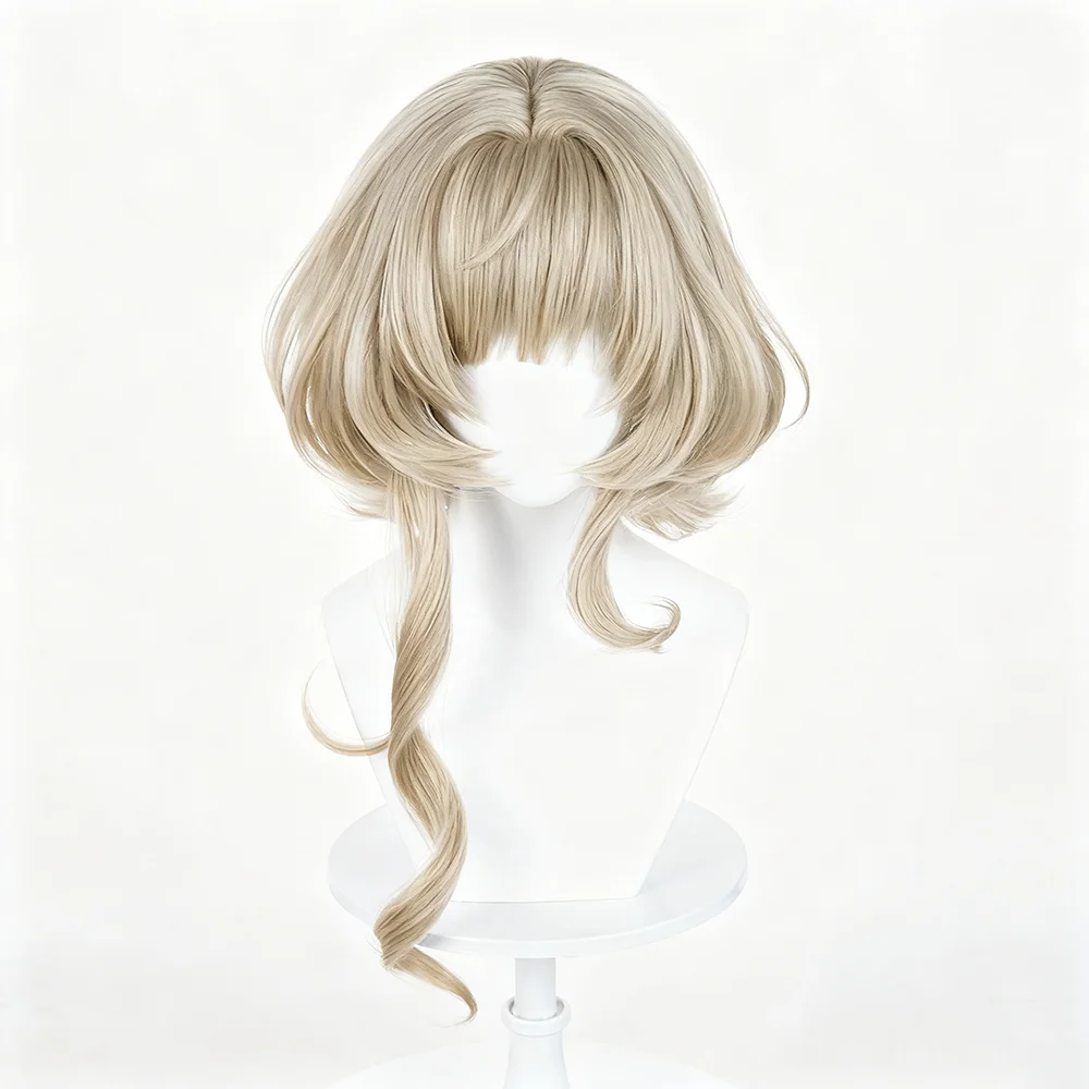Game Arknights Mitm Wisadel Haze Cosplay Pruik Vrouwen Lolita Lang Haar Hittebestendige Synthetische Pruiken Halloween Carnaval Prop