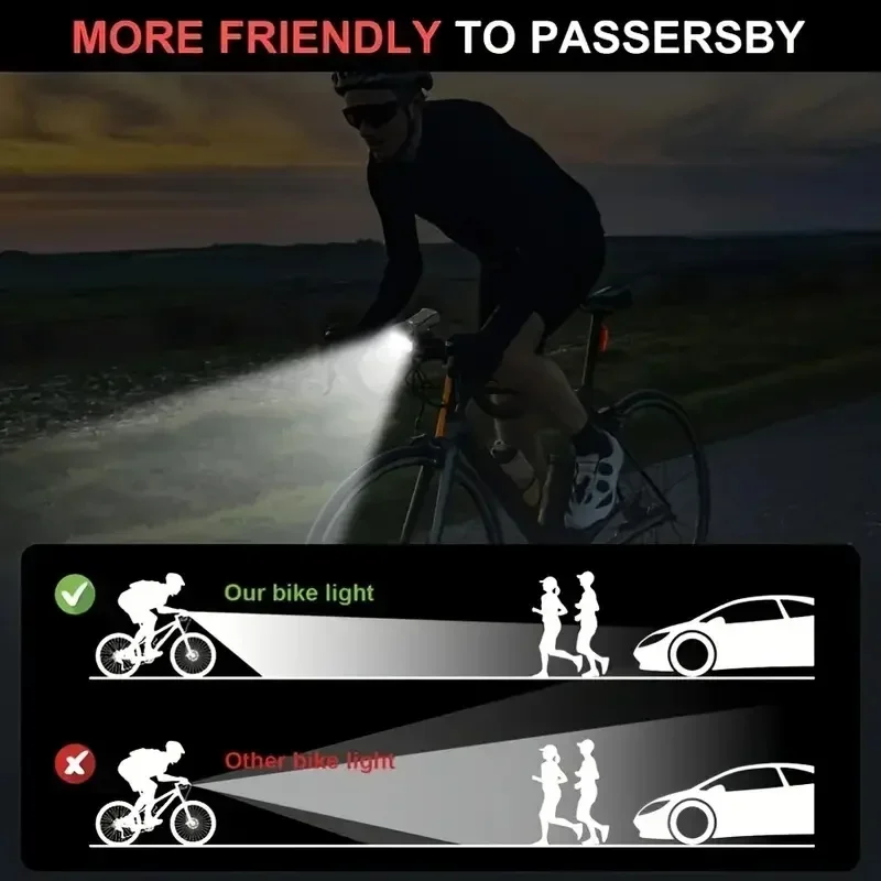 12 Led SuperBriuht Multifunctional Bike Light USB Rechargeable MTB Mountain Bicycle Lamp With Horn 5 Modes For Night Riding