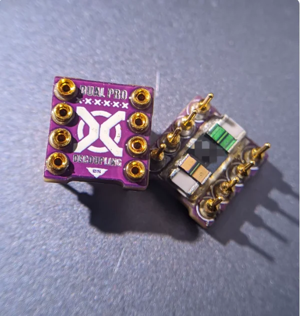 DIP8 HiFi Op-Amp Socket Base Dual Operational Amplifier Upgrade Board Decoupling Audio Amp IC Adapter