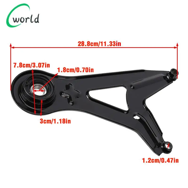 Pelat sambungan segitiga peredam kejut belakang cocok untuk skuter Guihuo Fuxi Qiaoge Xunying GY6 Princess 125