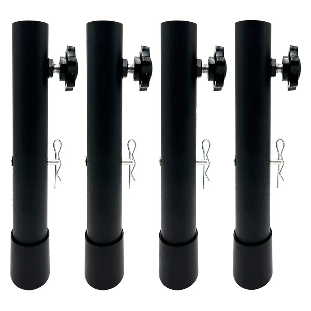 Steel Table Leg Extender Set of 4 for Height Modification on Workbench Tables and Desks Compatible with Various Table Leg Styles