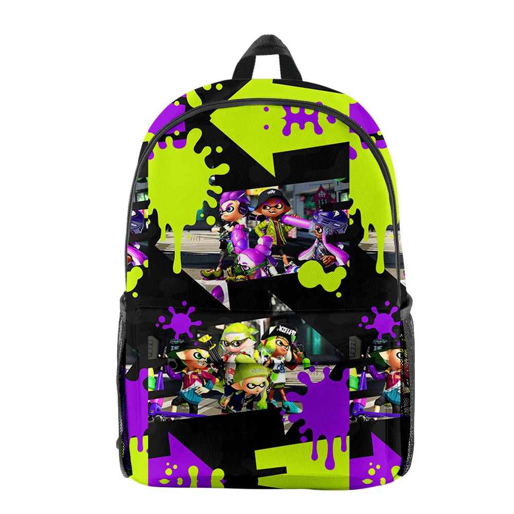 

Fashion Popular Game Splatoon 3 pupil Bookbag Notebook Backpacks 3D Print Oxford Waterproof Boys/Girls Travel Backpacks