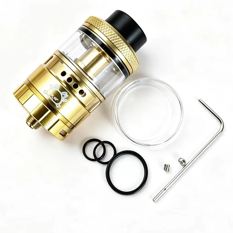 DIY Fat Rabbit RTA Atomizer Tank 28mm 5.5ml Dual Airflow System 810 Drip Tip Postless Building Decorative Spare Part - view 5